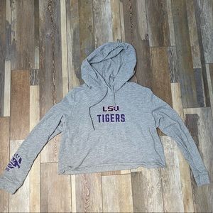 PINK VS LSU Cropped Hoodie